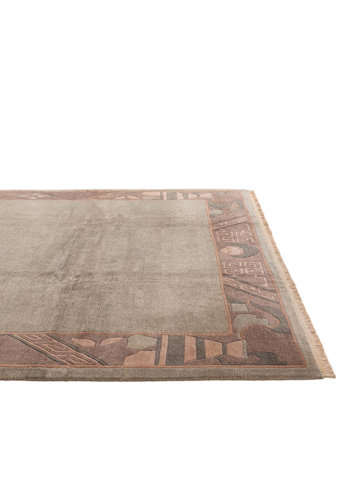 8' 4 x 11' 6 Hand Knotted Tibet Wool Rug