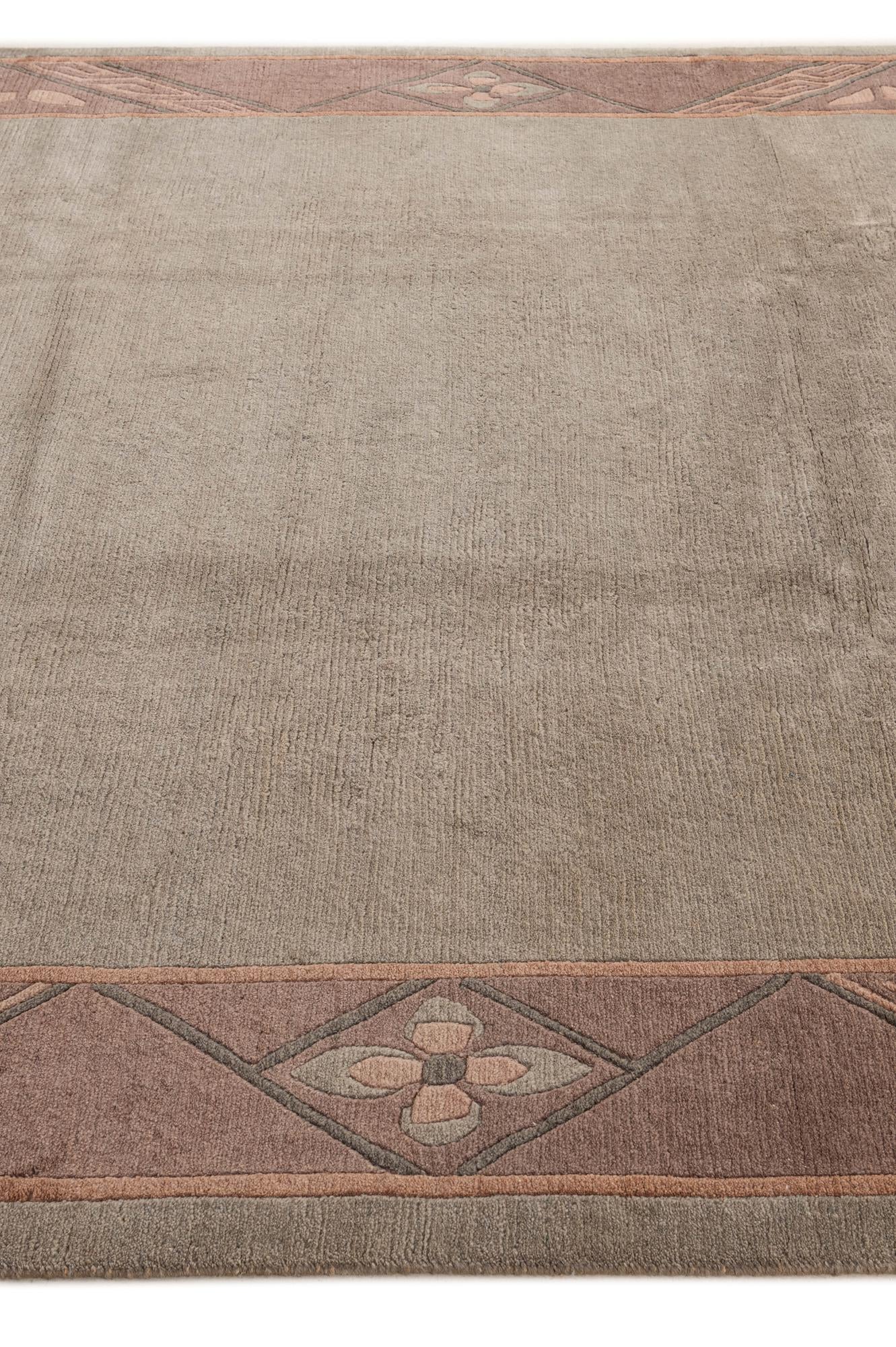 8' 4 x 11' 6 Hand Knotted Tibet Wool Rug