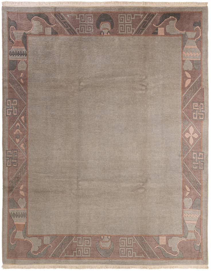 Detail image of 8' 4 x 11' 7 Hand Knotted Tibet Wool Rug