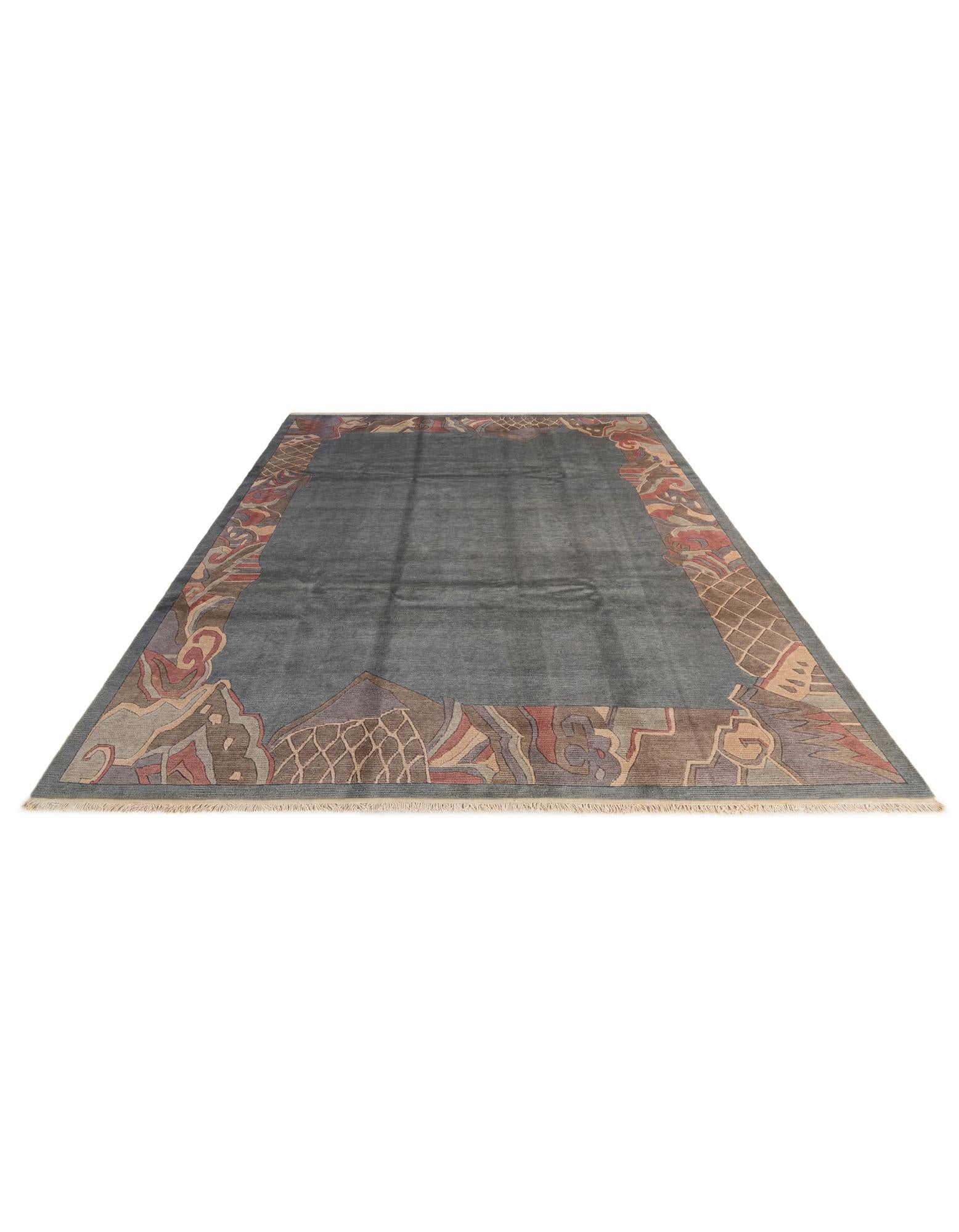 8' 4 x 11' 7 Hand Knotted Tibet Wool Rug