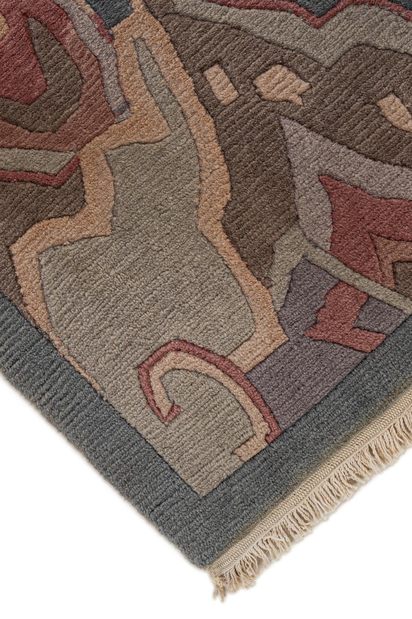8' 4 x 11' 7 Hand Knotted Tibet Wool Rug