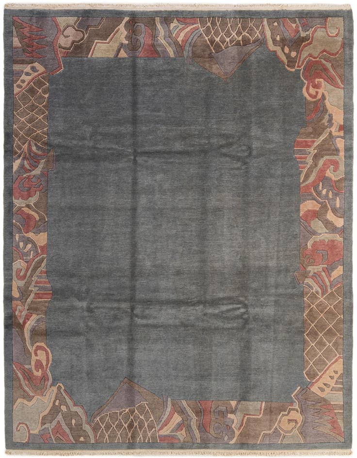 Detail image of 8' 4 x 11' 7 Hand Knotted Tibet Wool Rug