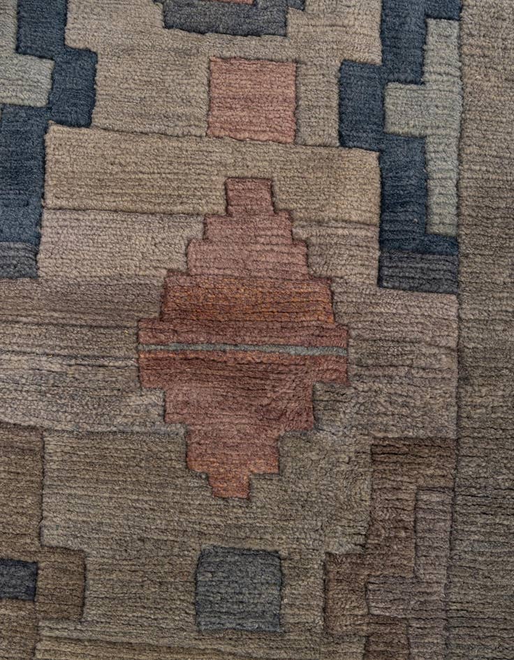Detail image of 8' 5 x 11' 2  Hand Knotted Tibet Wool Rug