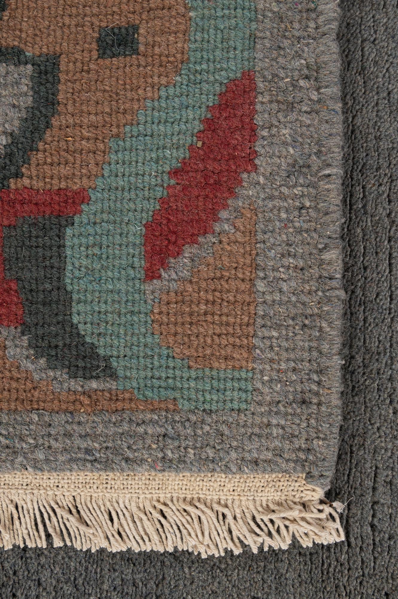 4' 3 x 6' 1 Hand Knotted Tibet Wool Rug