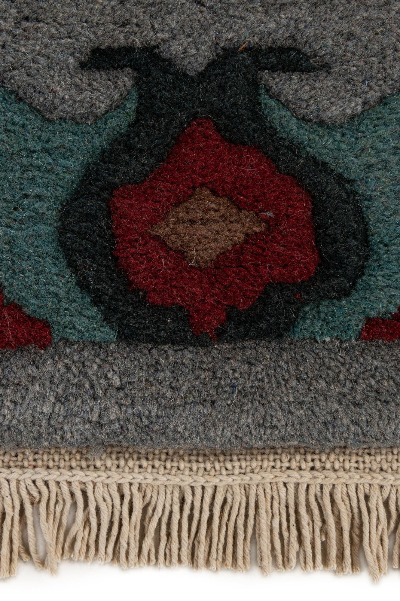 4' 3 x 6' 1 Hand Knotted Tibet Wool Rug