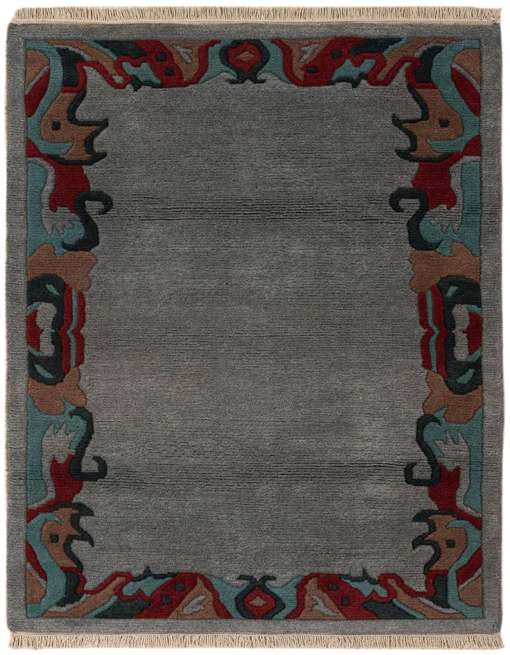Detail image of 4' 3 x 6' 1 Hand Knotted Tibet Wool Rug