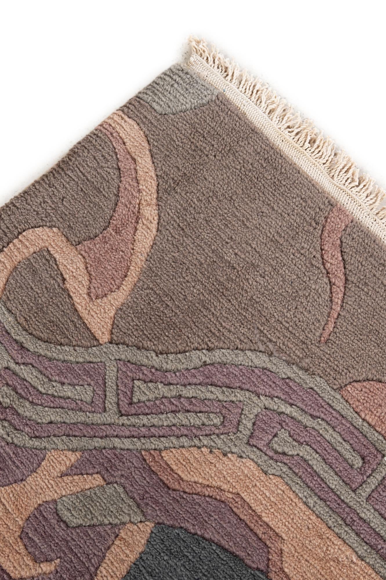 8' 3 x 11' 6 Hand Knotted Tibet Wool Rug