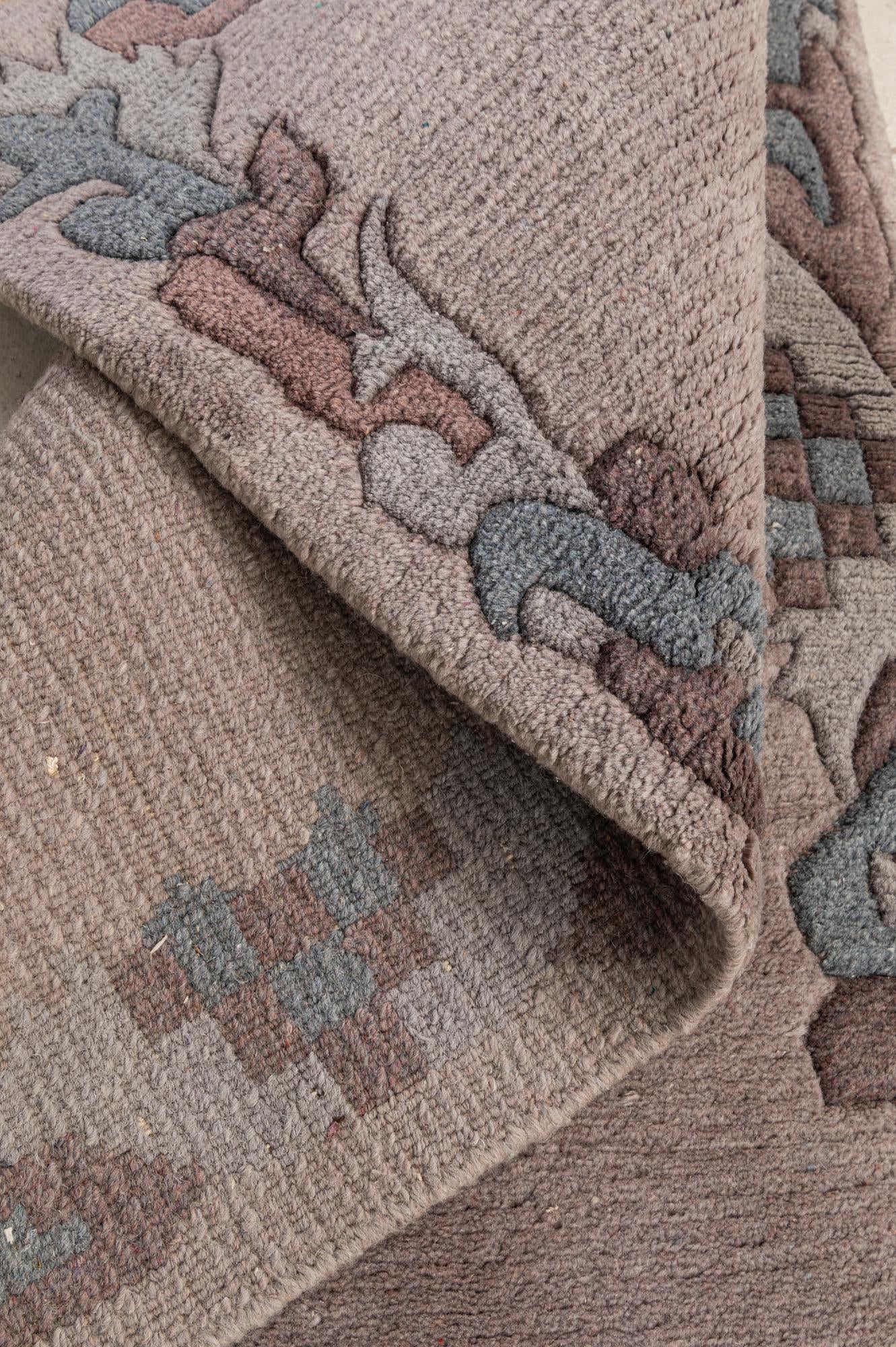 3' x 5' 3 Hand Knotted Tibet Wool Rug