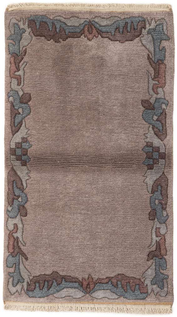 3' x 5' 3 Hand Knotted Tibet Wool Rug