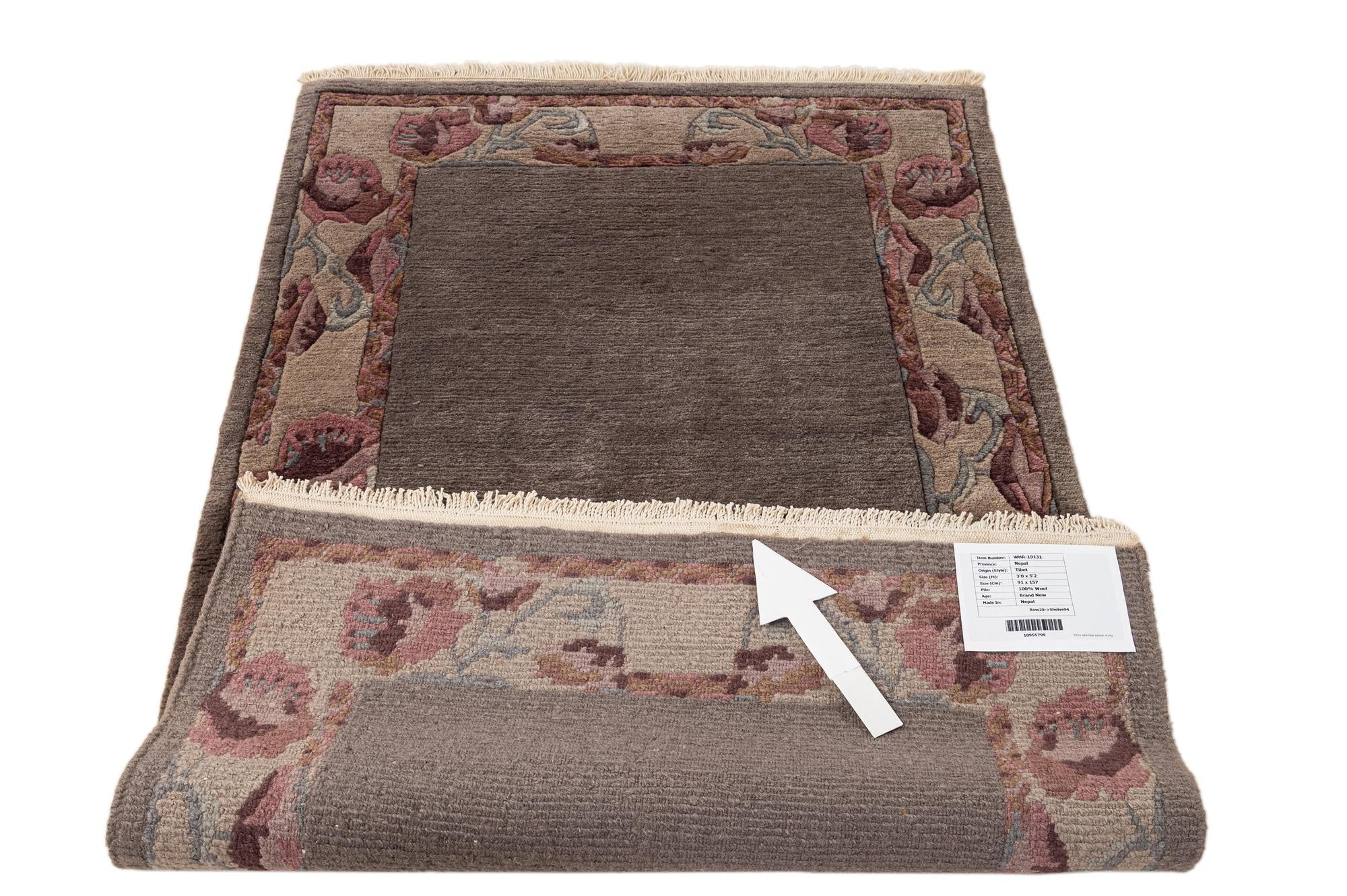 3' x 5' 2 Hand Knotted Tibet Wool Rug