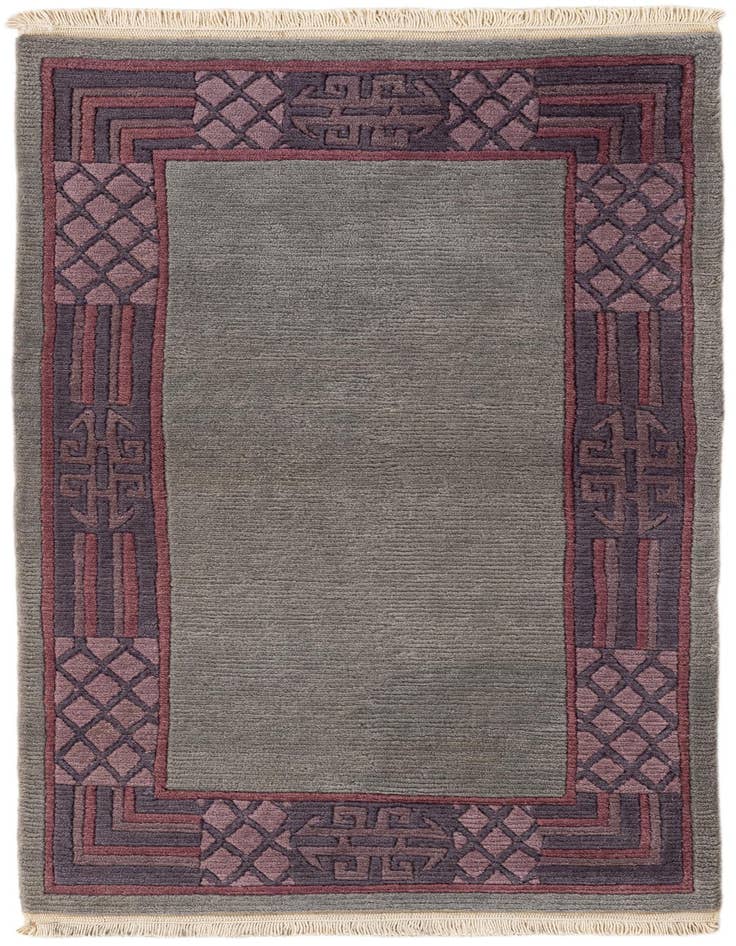 Detail image of 2' 6 x 4' 7 Hand Knotted Tibet Wool Rug