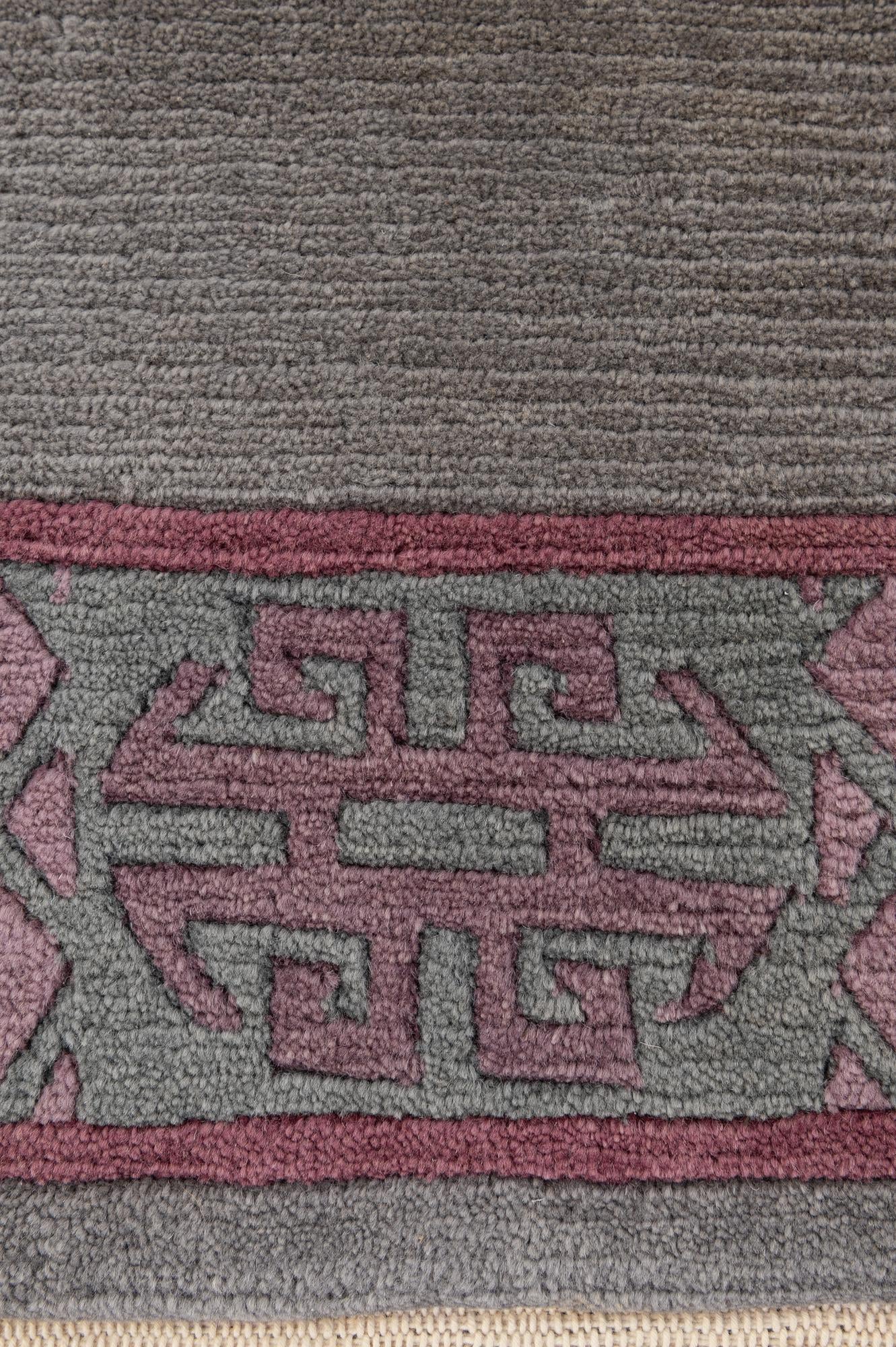 2' 6 x 4' 8 Hand Knotted Tibet Wool Rug