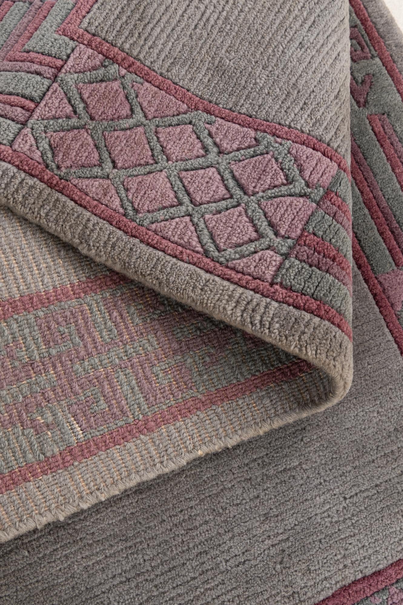 2' 6 x 4' 8 Hand Knotted Tibet Wool Rug