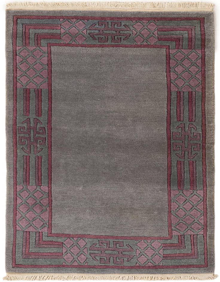Detail image of 2' 6 x 4' 8 Hand Knotted Tibet Wool Rug