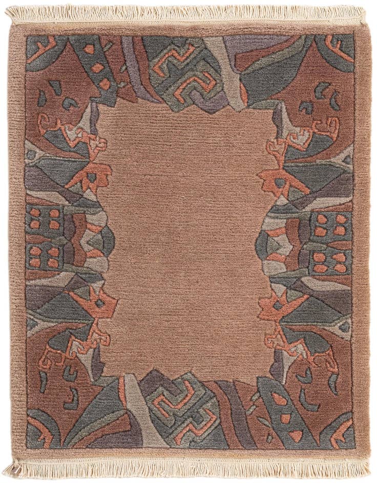 Detail image of 2' 1 x 3' Hand Knotted Tibet Wool Rug