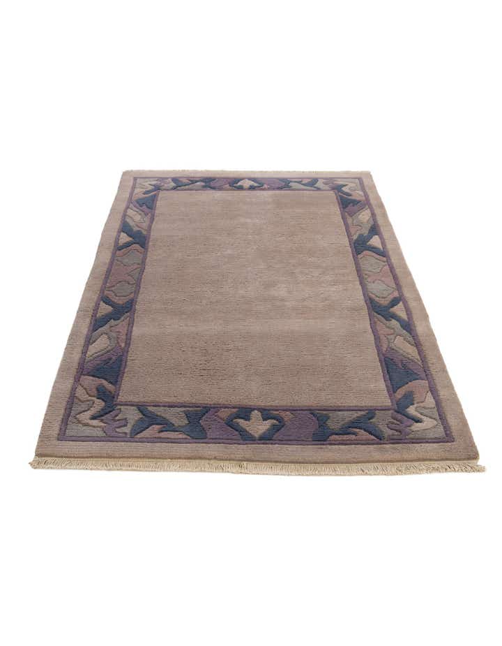 4' 3 x 6' 2 Hand Knotted Tibet Wool Rug