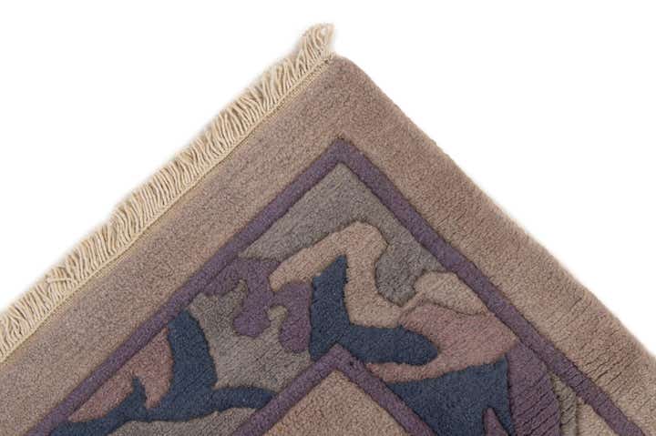 4' 3 x 6' 2 Hand Knotted Tibet Wool Rug