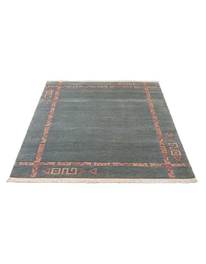4' 2 x 5' 10 Hand Knotted Tibet Wool Rug