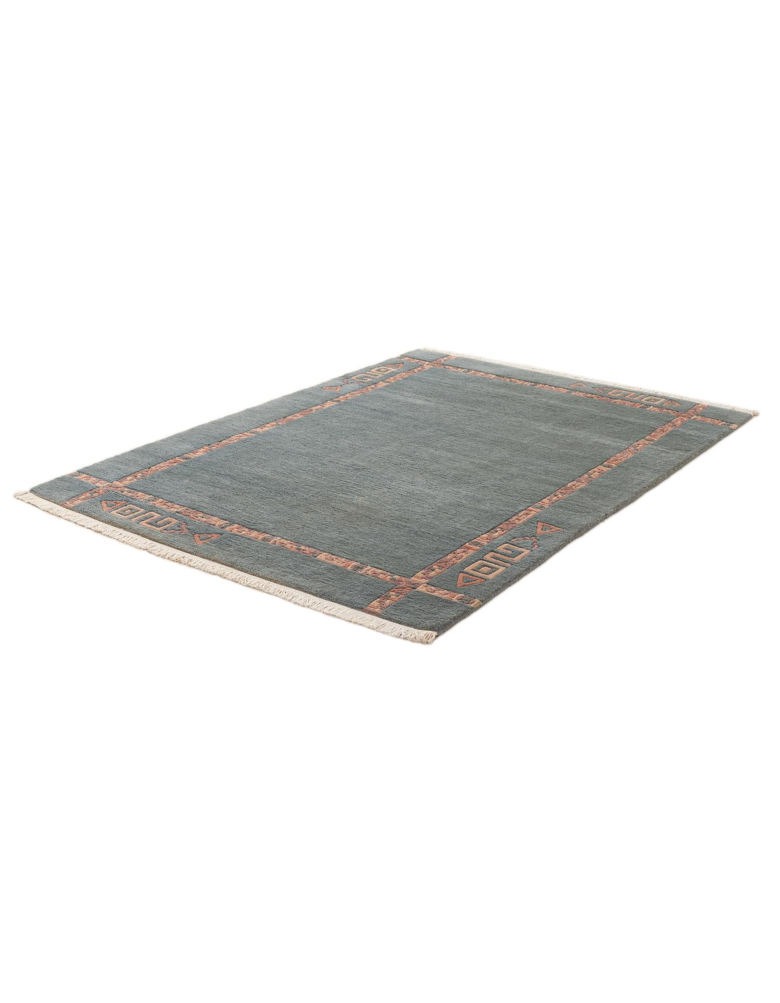 4' 2 x 5' 10 Hand Knotted Tibet Wool Rug