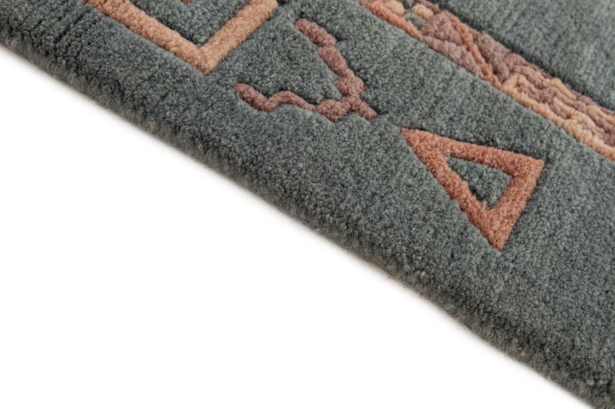 4' 2 x 5' 10 Hand Knotted Tibet Wool Rug