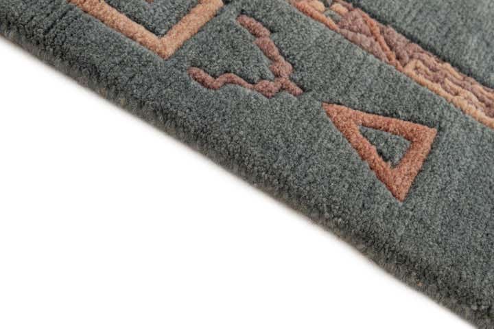 4' 2 x 5' 10 Hand Knotted Tibet Wool Rug