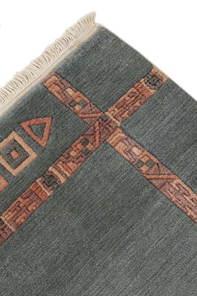 4' 2 x 5' 10 Hand Knotted Tibet Wool Rug