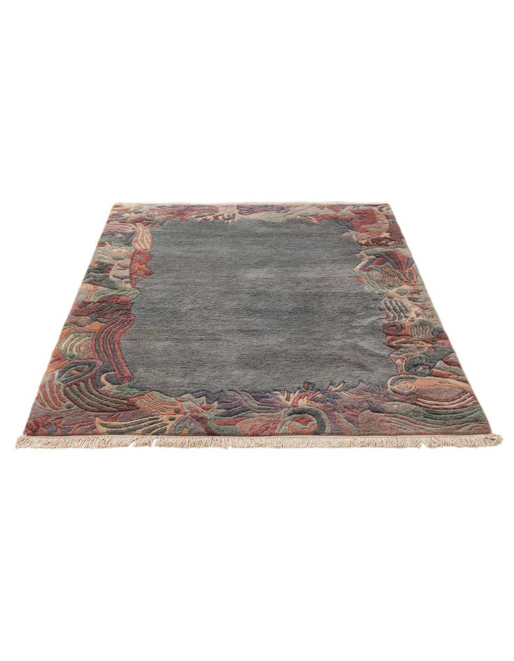 Detail image of 4' 3 x 5' 10  Hand Knotted Tibet Wool Rug