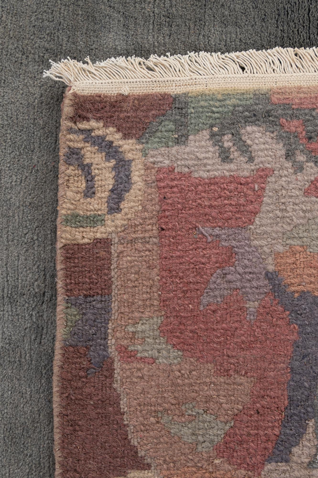 4' 3 x 5' 10 Hand Knotted Tibet Wool Rug