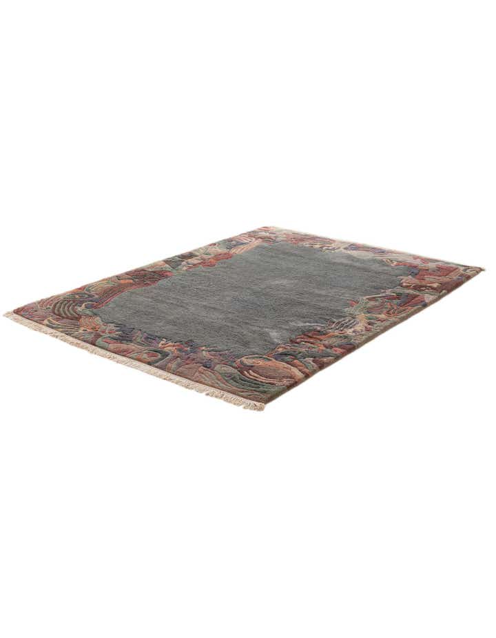 4' 3 x 5' 10 Hand Knotted Tibet Wool Rug