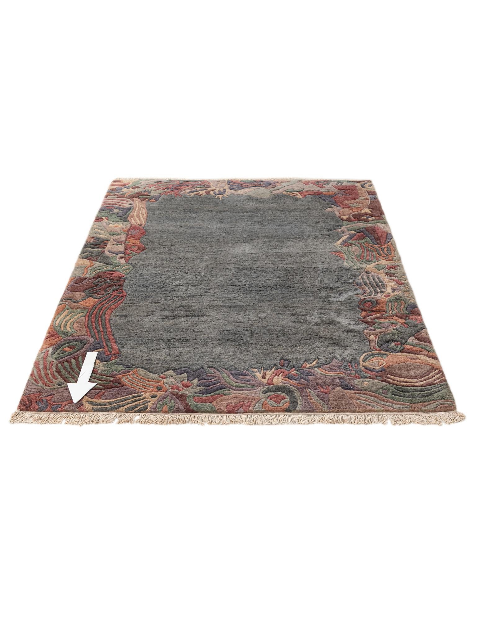 4' 3 x 5' 10 Hand Knotted Tibet Wool Rug