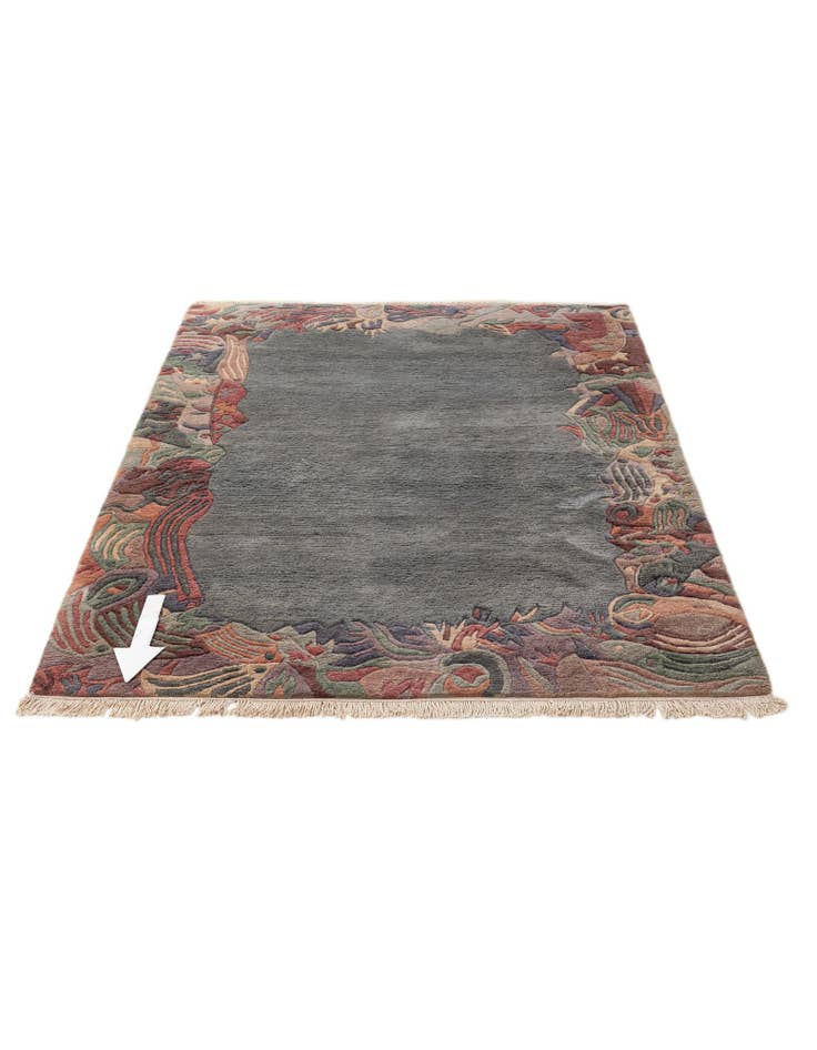 Detail image of 4' 3 x 5' 10  Hand Knotted Tibet Wool Rug