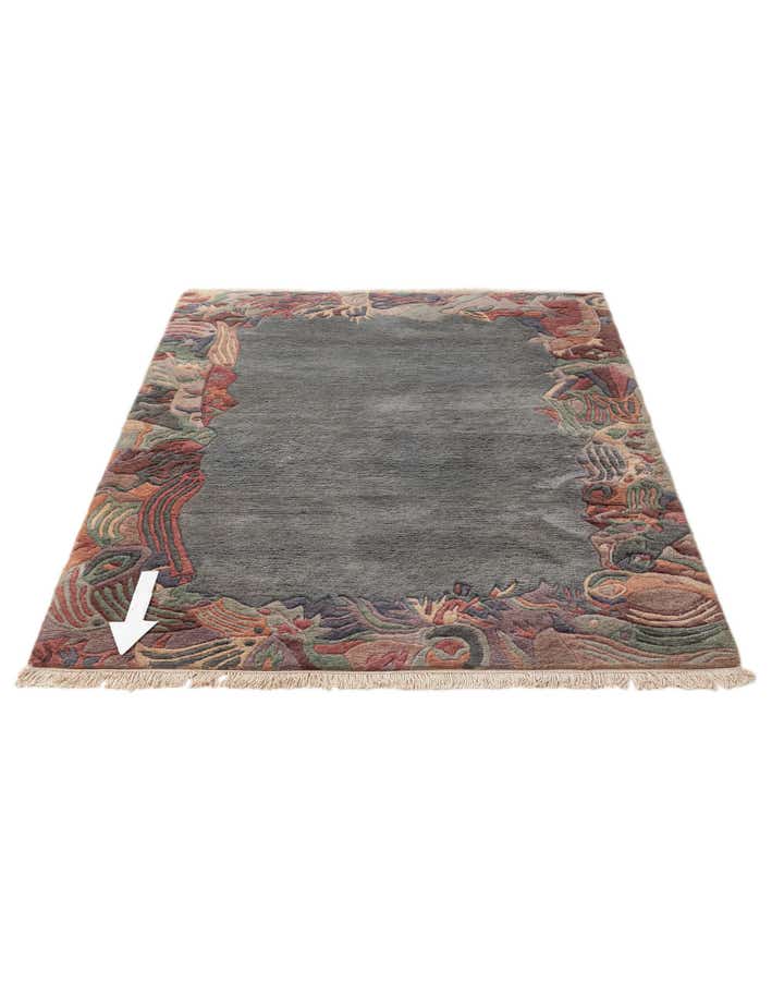 4' 3 x 5' 10 Hand Knotted Tibet Wool Rug