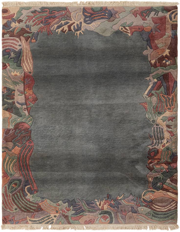 Detail image of 4' 3 x 5' 10 Hand Knotted Tibet Wool Rug