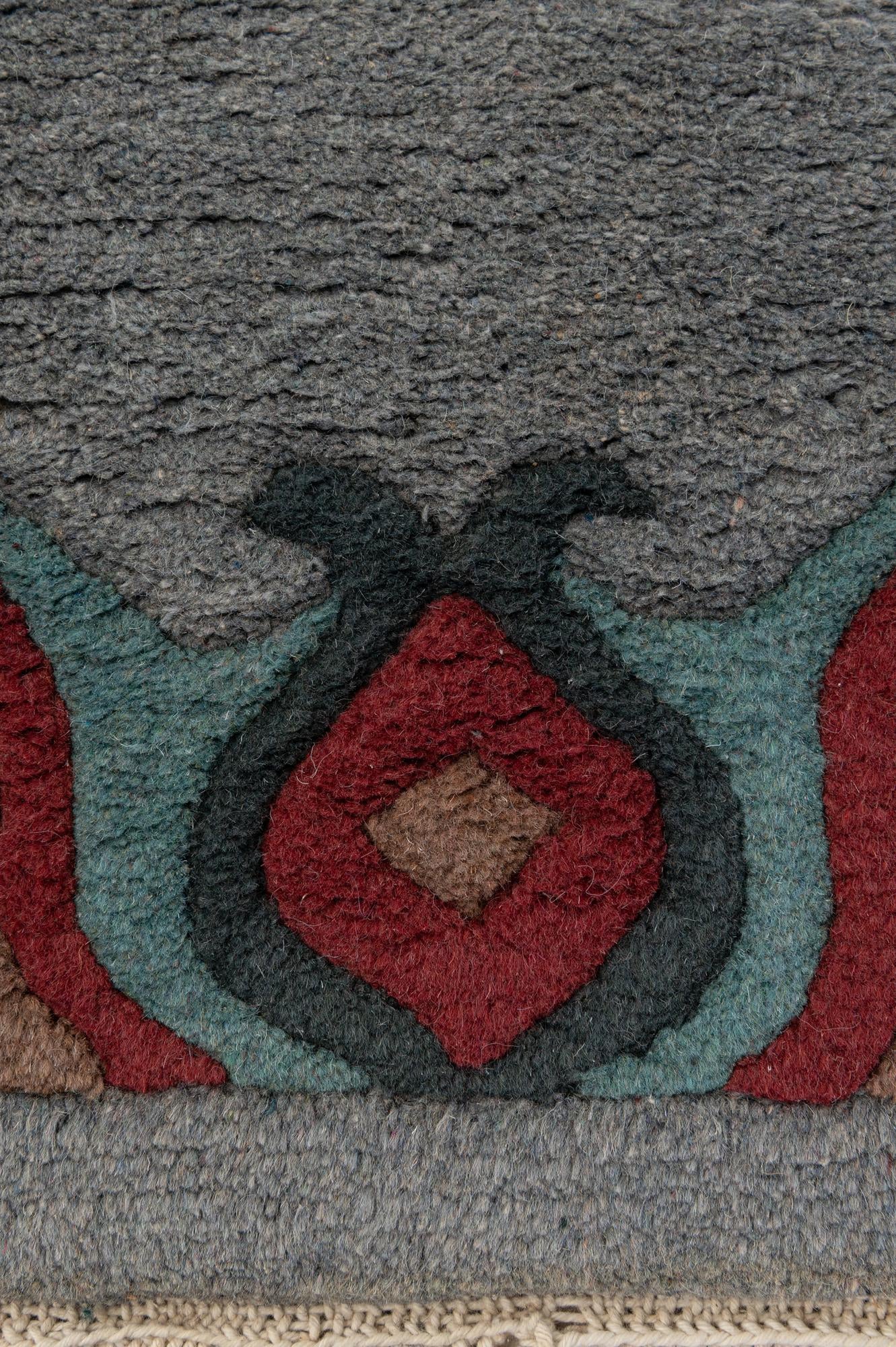 4' 2 x 5' 11 Hand Knotted Tibet Wool Rug