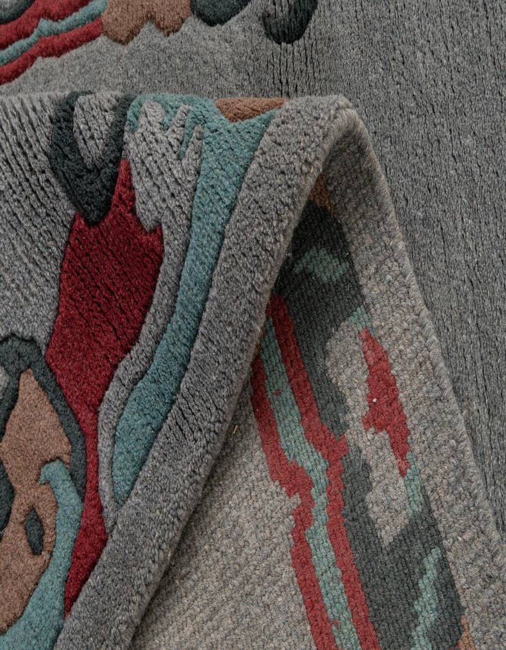 Detail image of 4' 2 x 5' 11  Hand Knotted Tibet Wool Rug