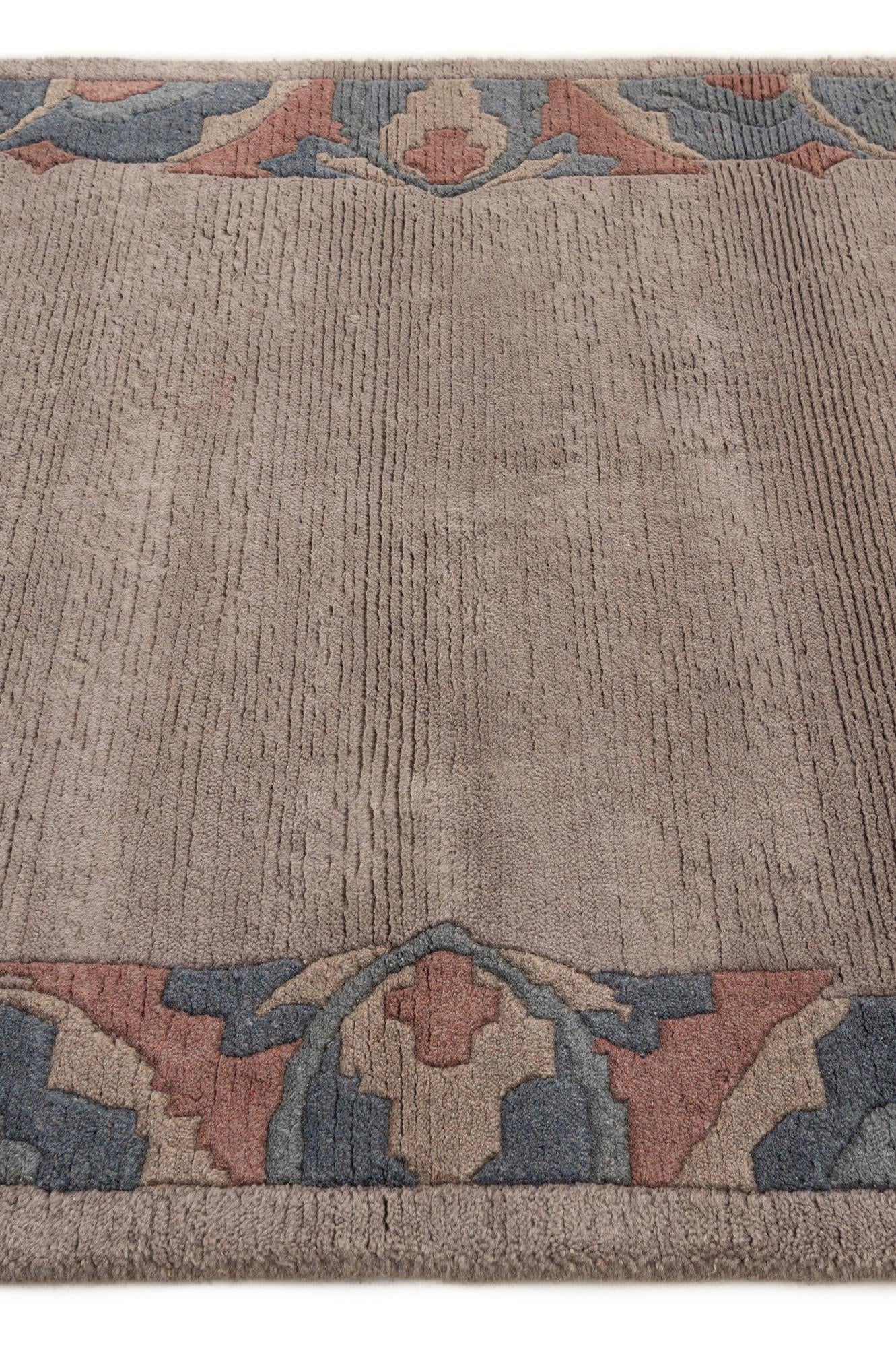 4' x 6' 2 Hand Knotted Tibet Wool Rug