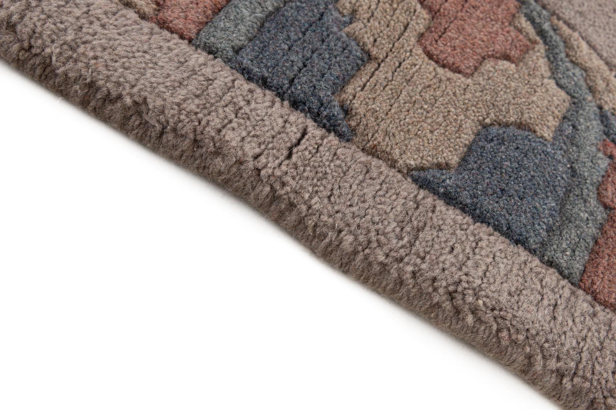 4' x 6' 2 Hand Knotted Tibet Wool Rug