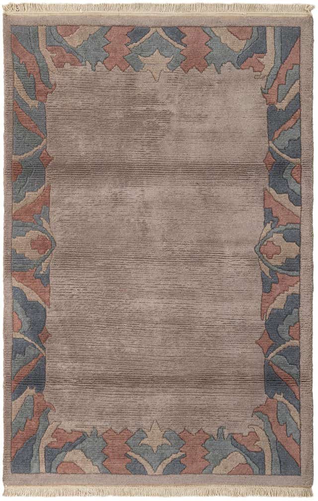4' x 6' 2 Hand Knotted Tibet Wool Rug