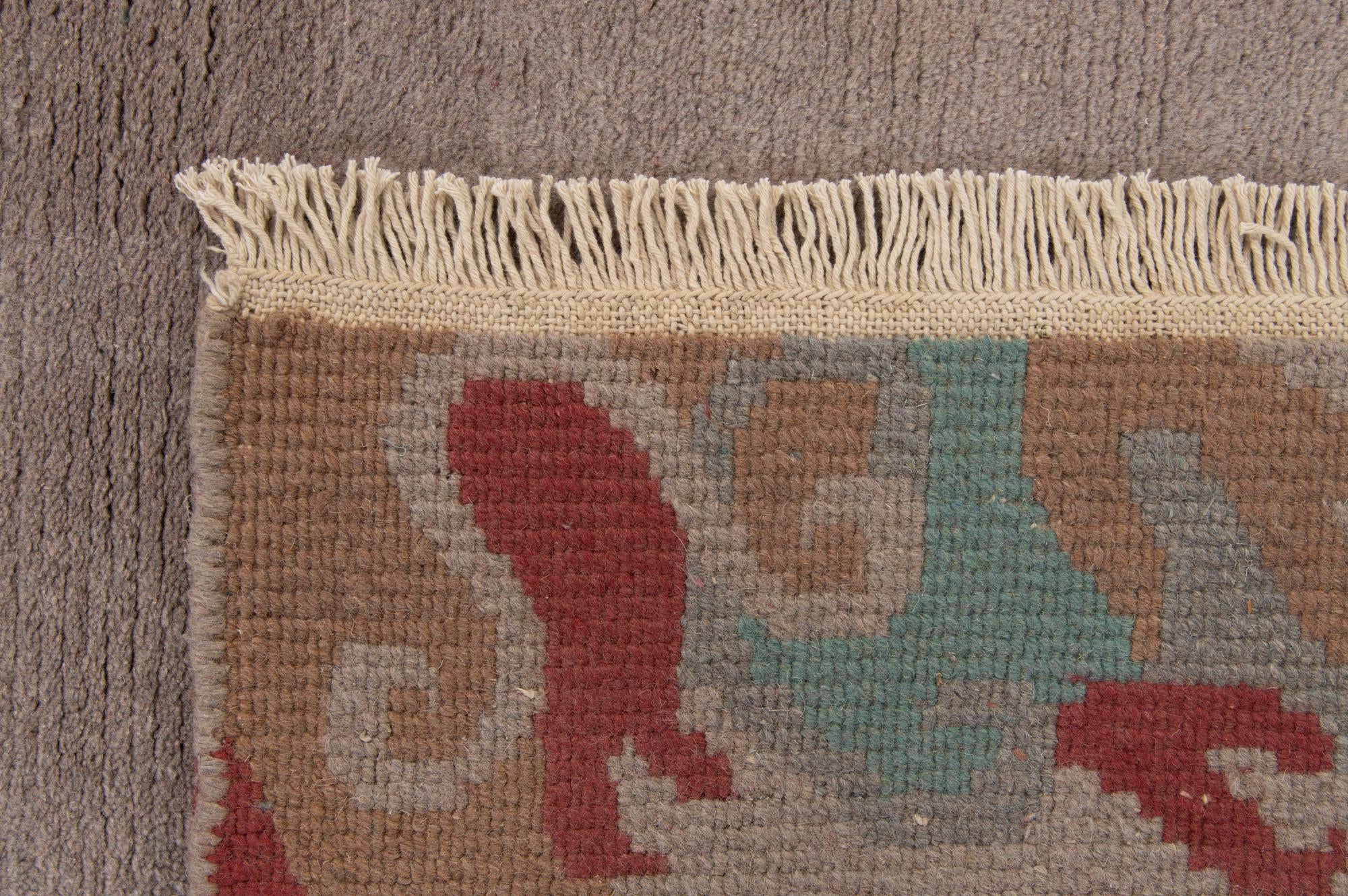 4' 1 x 5' 10 Hand Knotted Tibet Wool Rug