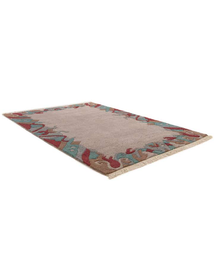 4' 1 x 5' 10 Hand Knotted Tibet Wool Rug