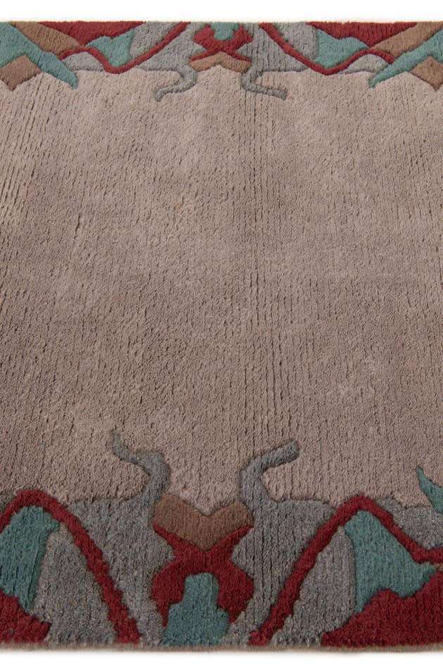 Detail image of 4' 1 x 5' 10 Hand Knotted Tibet Wool Rug