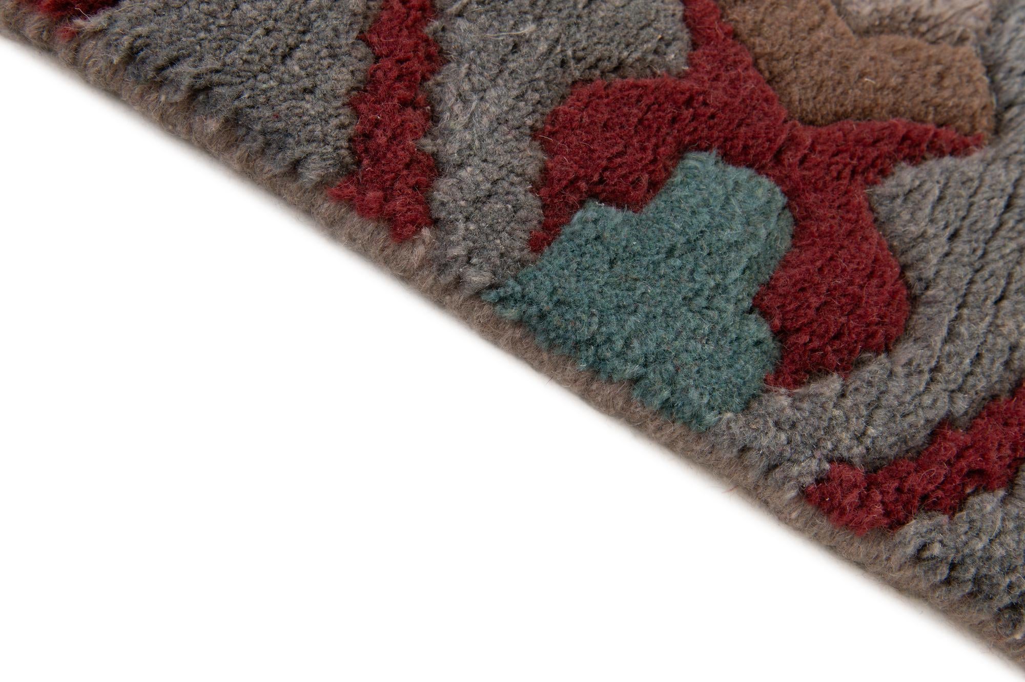 4' 1 x 5' 10 Hand Knotted Tibet Wool Rug