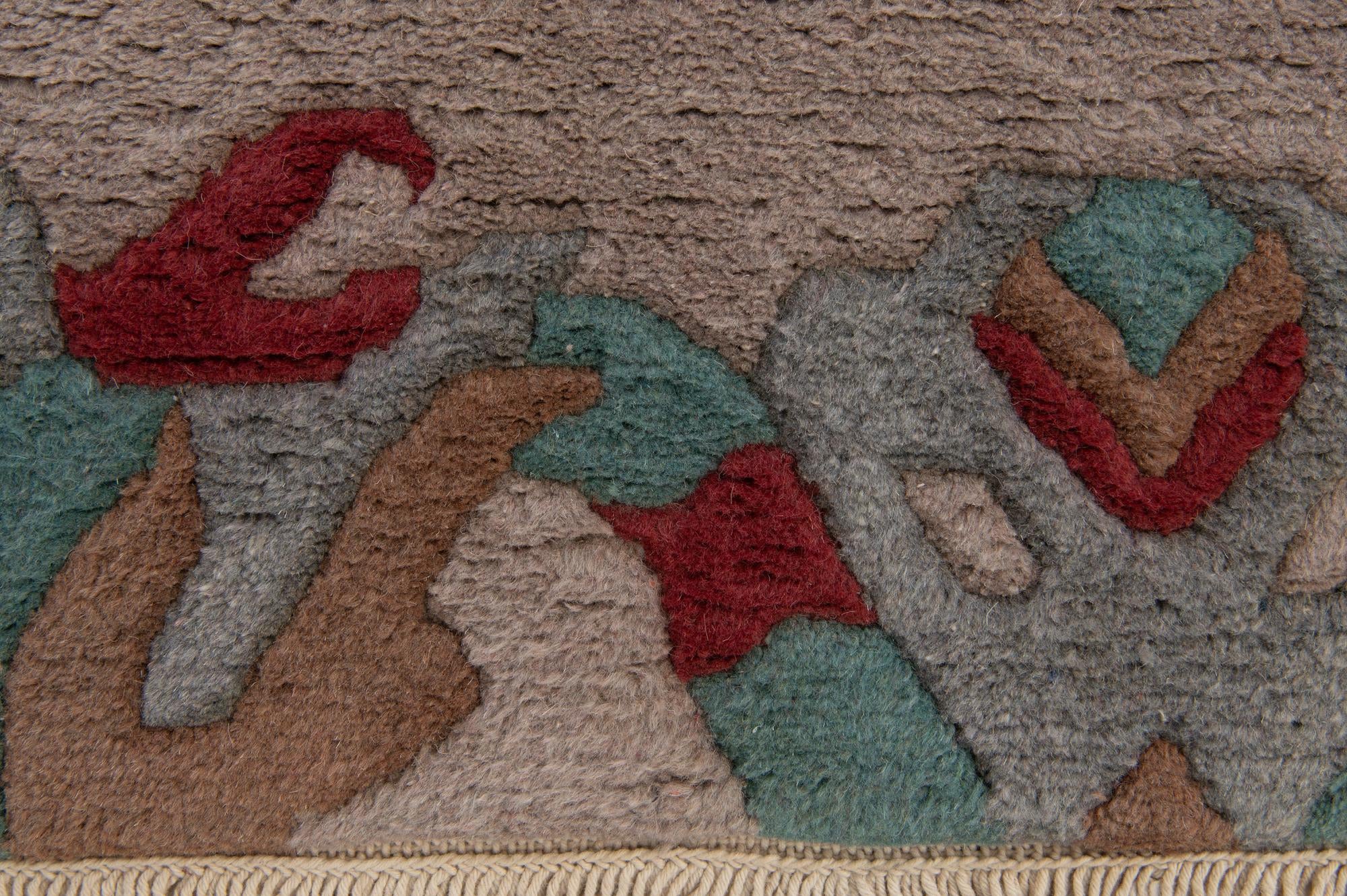 4' 1 x 5' 10 Hand Knotted Tibet Wool Rug