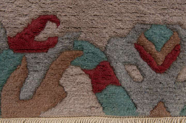 4' 1 x 5' 10 Hand Knotted Tibet Wool Rug