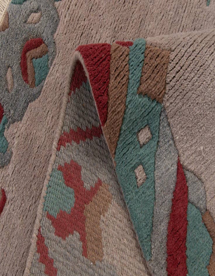 Detail image of 4' 1 x 5' 10  Hand Knotted Tibet Wool Rug