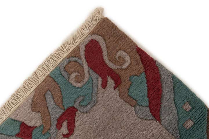4' 1 x 5' 10 Hand Knotted Tibet Wool Rug