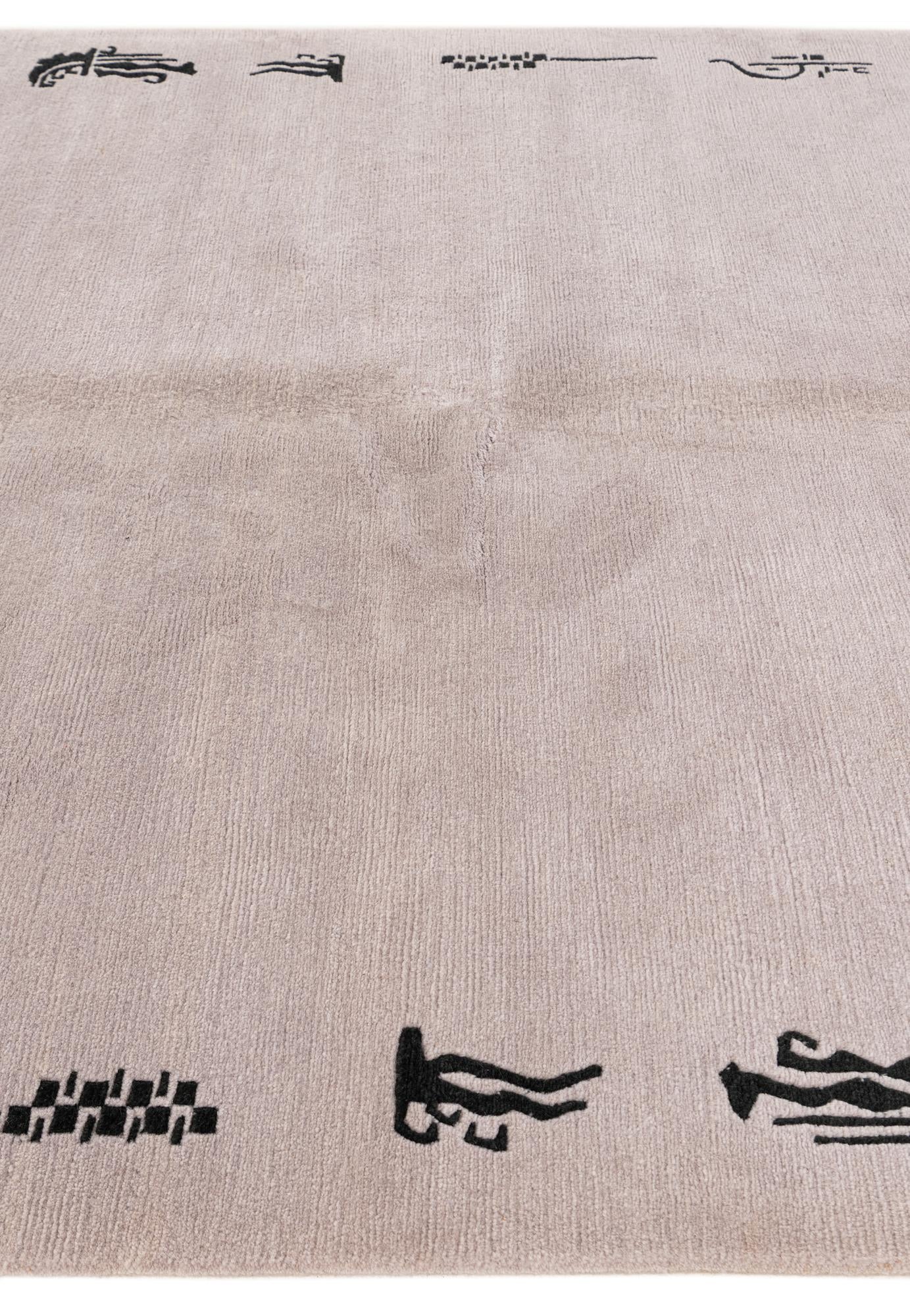 5' 7 x 7' 5 Hand Knotted Tibet Wool Rug
