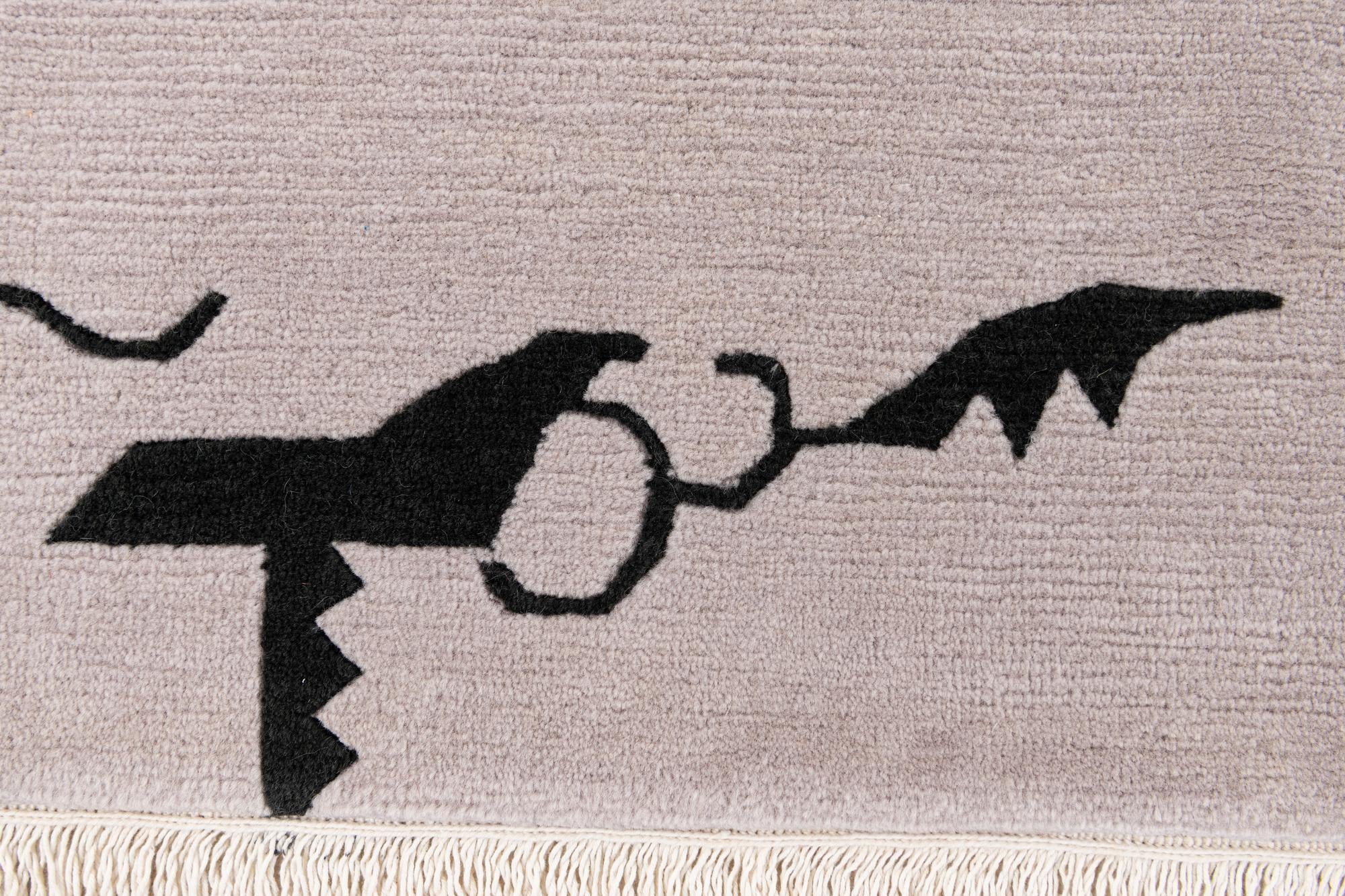 5' 7 x 7' 5 Hand Knotted Tibet Wool Rug
