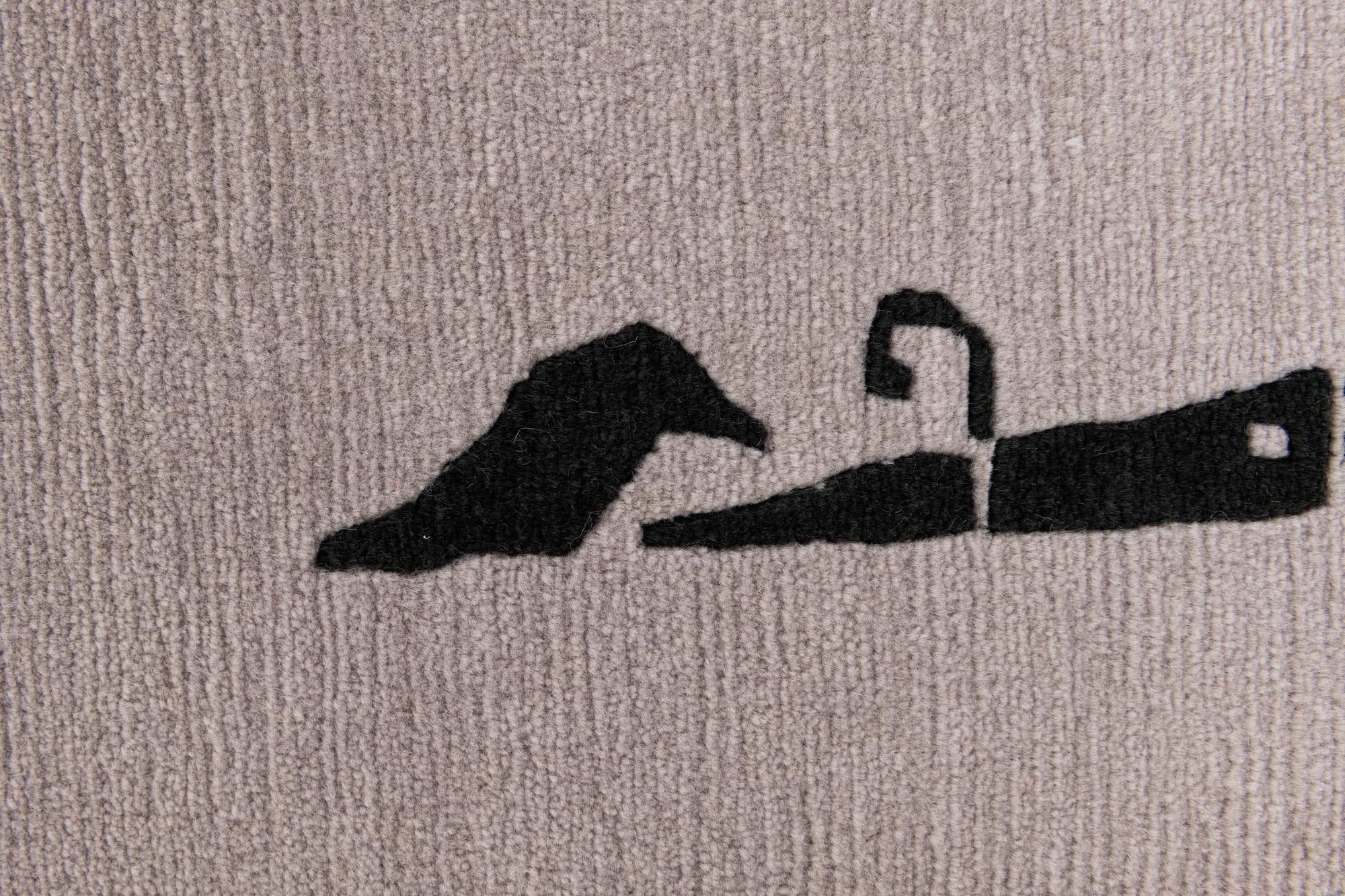 5' 7 x 7' 5 Hand Knotted Tibet Wool Rug