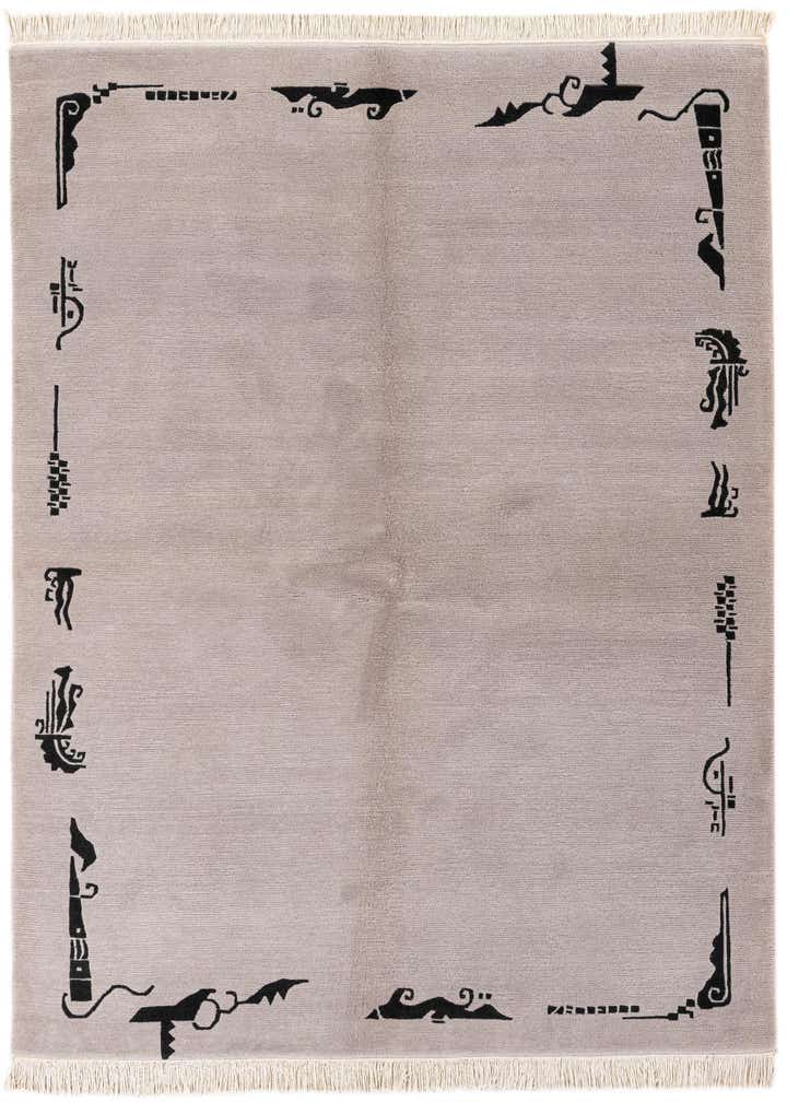 5' 7 x 7' 5 Hand Knotted Tibet Wool Rug